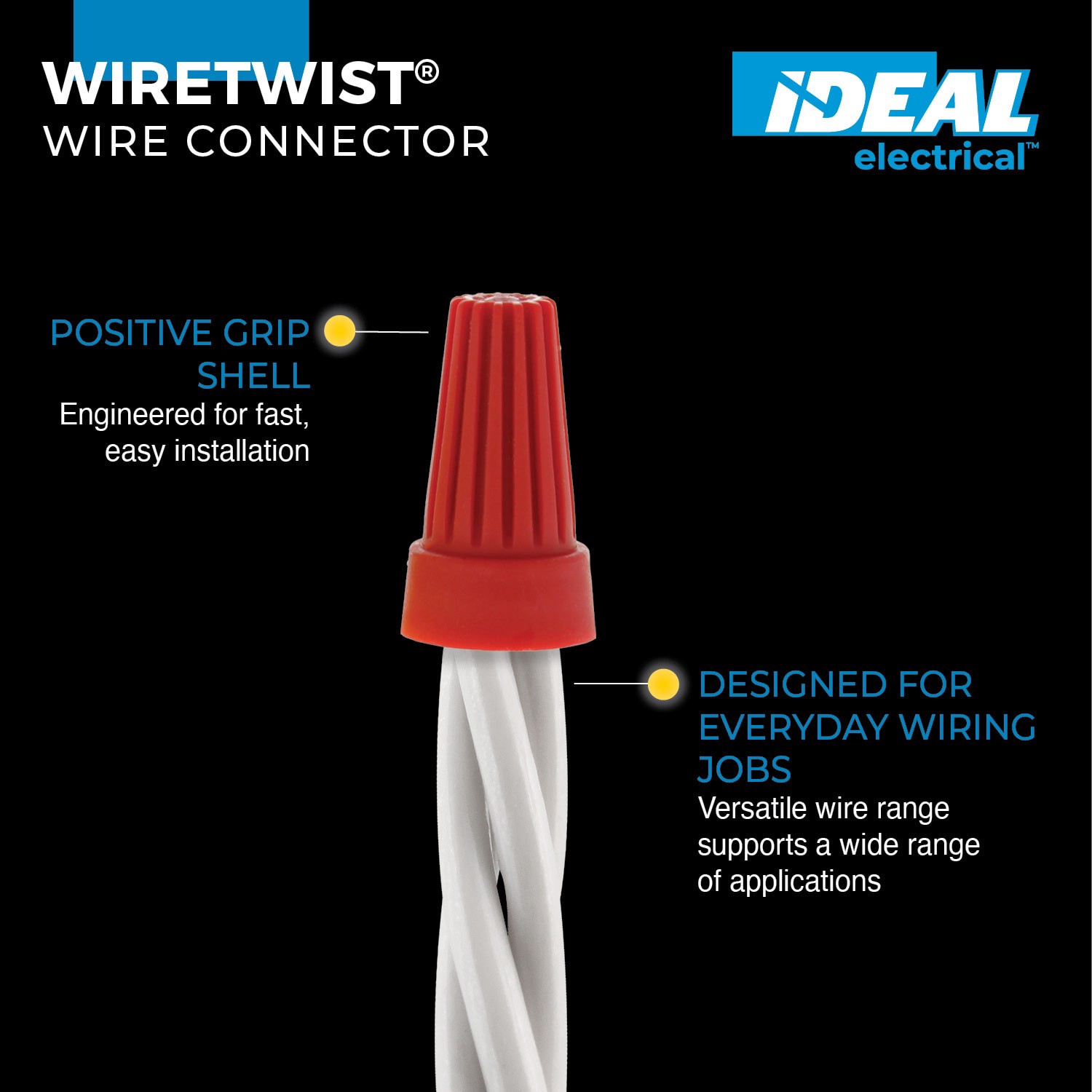 slide 2 of 6, IDEAL Wire connectors Red ( 25 -Pack ), 1 ct