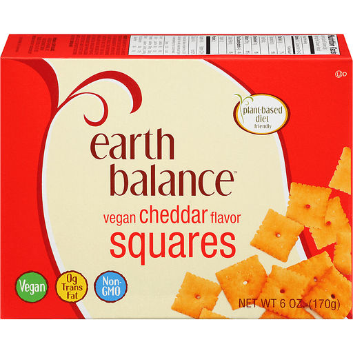 slide 2 of 11, Earth Balance Vegan Cheddar Flavor Squares, 6 oz., 6 oz