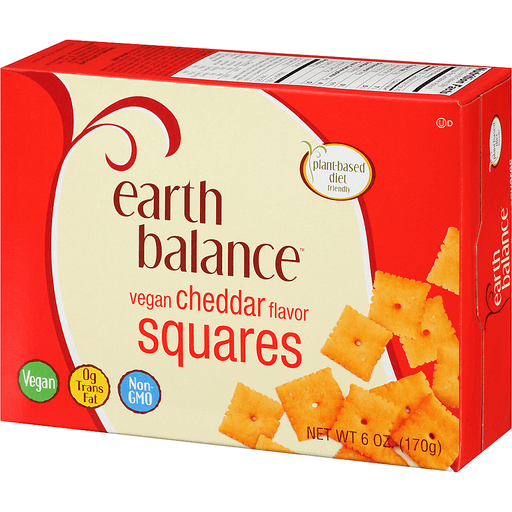 slide 4 of 11, Earth Balance Vegan Cheddar Flavor Squares, 6 oz., 6 oz