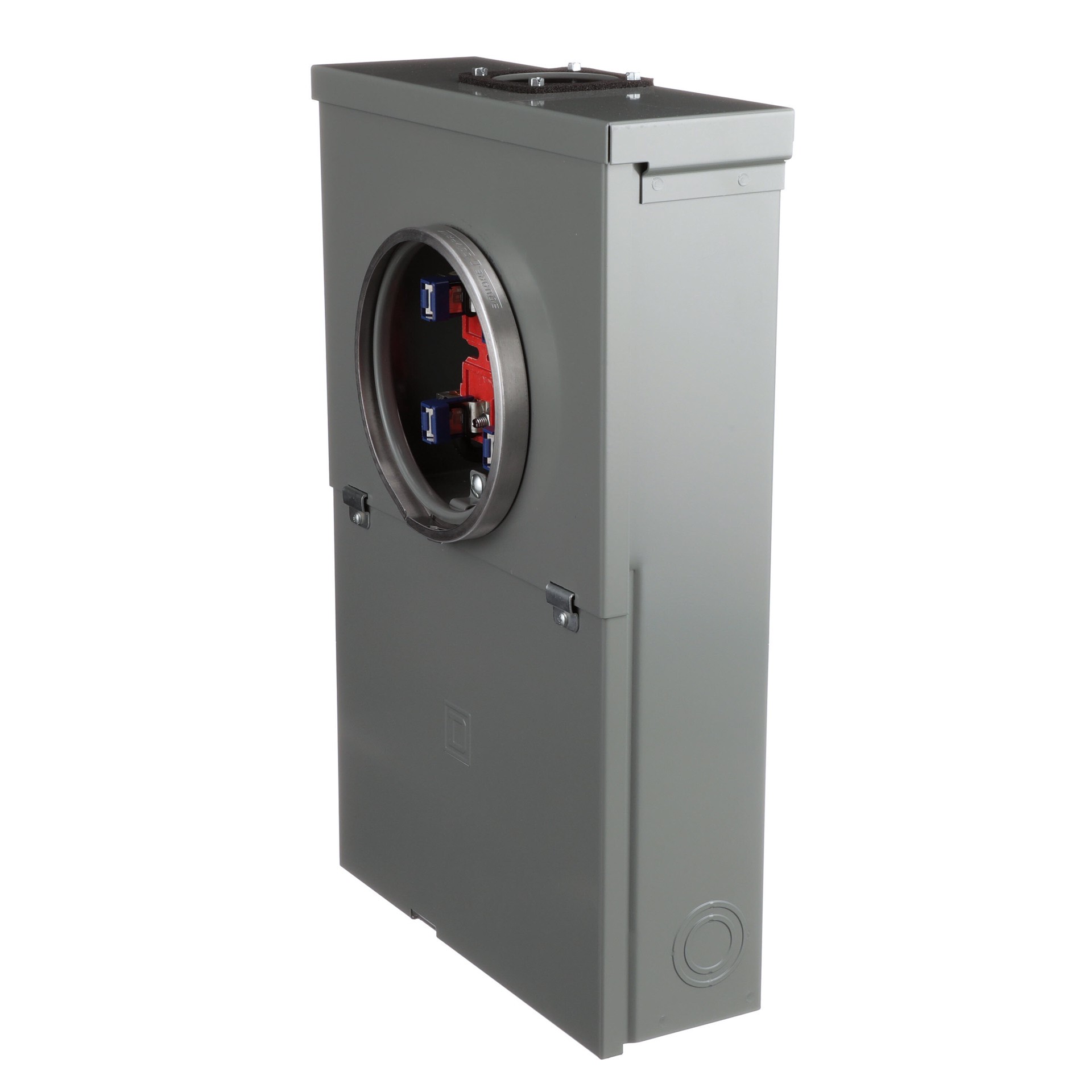 slide 4 of 6, Square D Homeline Ring Type Overhead 100 -Amp 10 -Spaces 20 -Circuit Outdoor Main Breaker Meter Combo Load Center (Value Pack), 1 ct