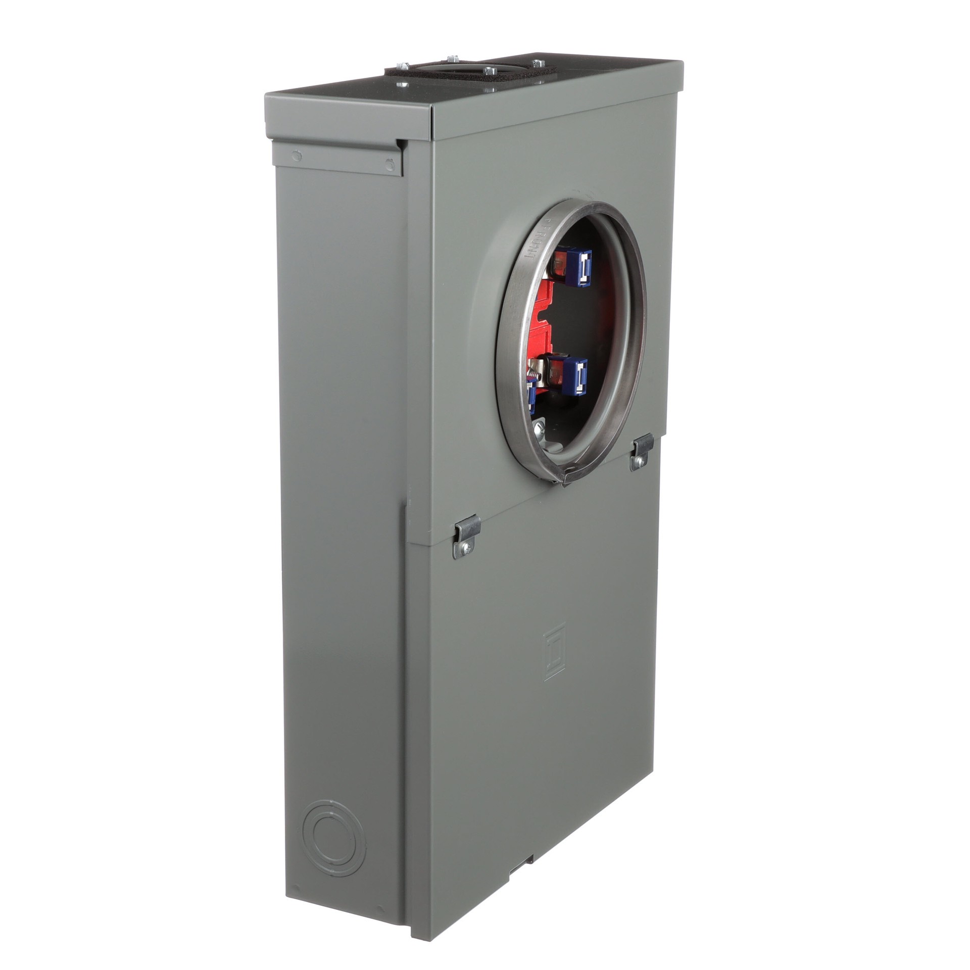 slide 6 of 6, Square D Homeline Ring Type Overhead 100 -Amp 10 -Spaces 20 -Circuit Outdoor Main Breaker Meter Combo Load Center (Value Pack), 1 ct