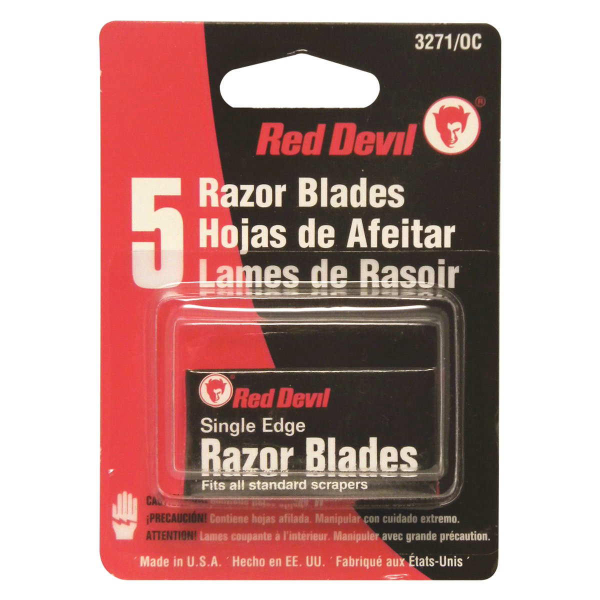 slide 1 of 9, Red Devil Single Edge Razor Blades, 5 ct