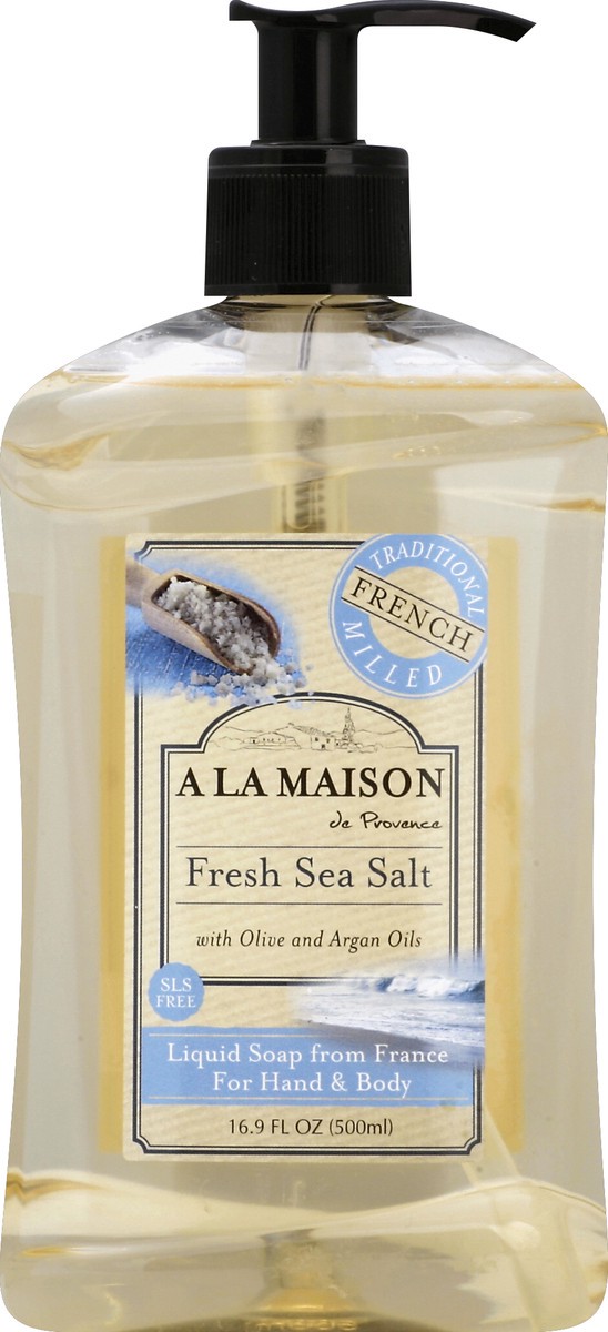 slide 1 of 3, A La Maison Fresh Sea Salt Hand Soap, 16.9 fl oz