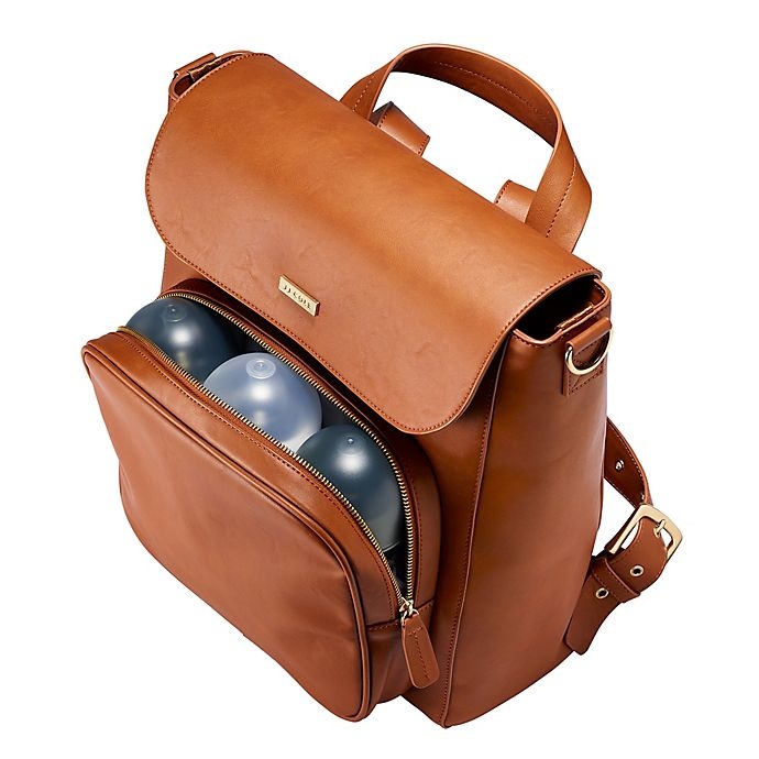 slide 7 of 16, JJ Cole Brookmont Diaper Backpack - Cognac, 1 ct