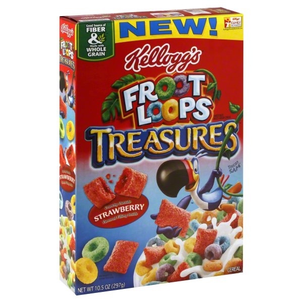 slide 1 of 1, Kellogg's Froot Loops Treasures Cereal, 10.5 oz