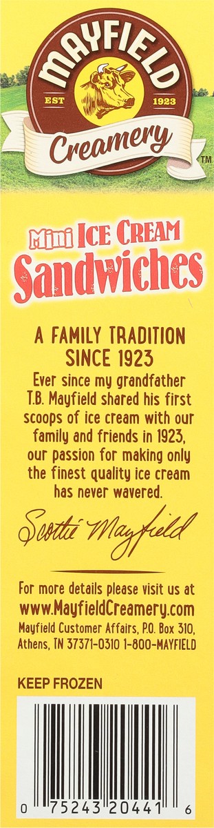 slide 5 of 9, Mayfield Creamery Mini Vanilla Ice Cream Sandwiches 16 - 2.25 fl oz Packs, 16 ct