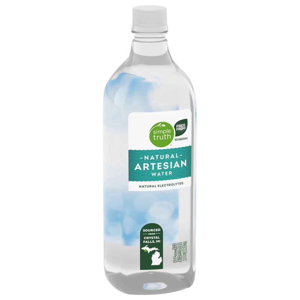 slide 5 of 5, Simple Truth Artesian Water - 1 liter, 1 liter
