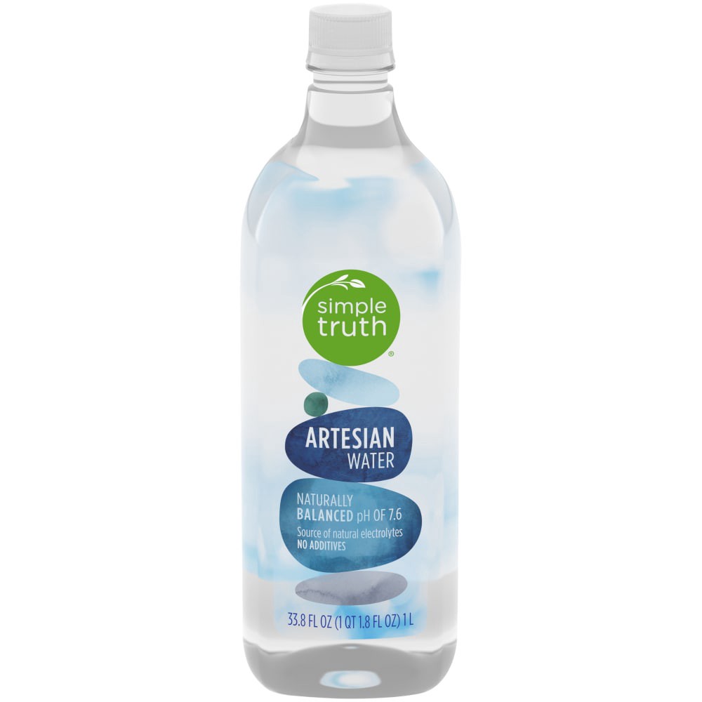 slide 1 of 4, Simple Truth Artesian Water - 1 liter, 1 liter