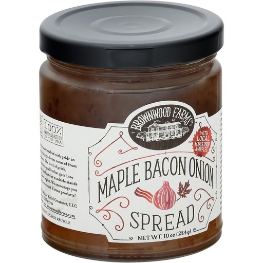 slide 1 of 1, Brownwood Farms Spread, Maple Bacon Onion, 10 oz