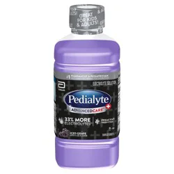 Pedialyte AdvancedCare Plus Ice Grape Electrolyte Solution - 33.8 fl oz