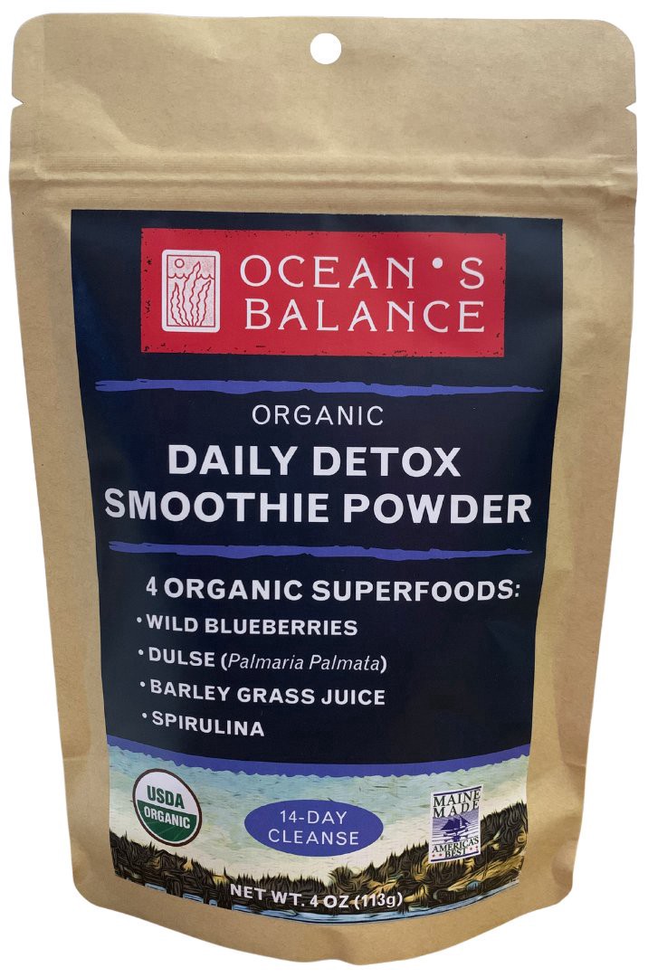 slide 1 of 1, Ocean's Balance Organic Daily Detox Smoothie Powder, 4 oz