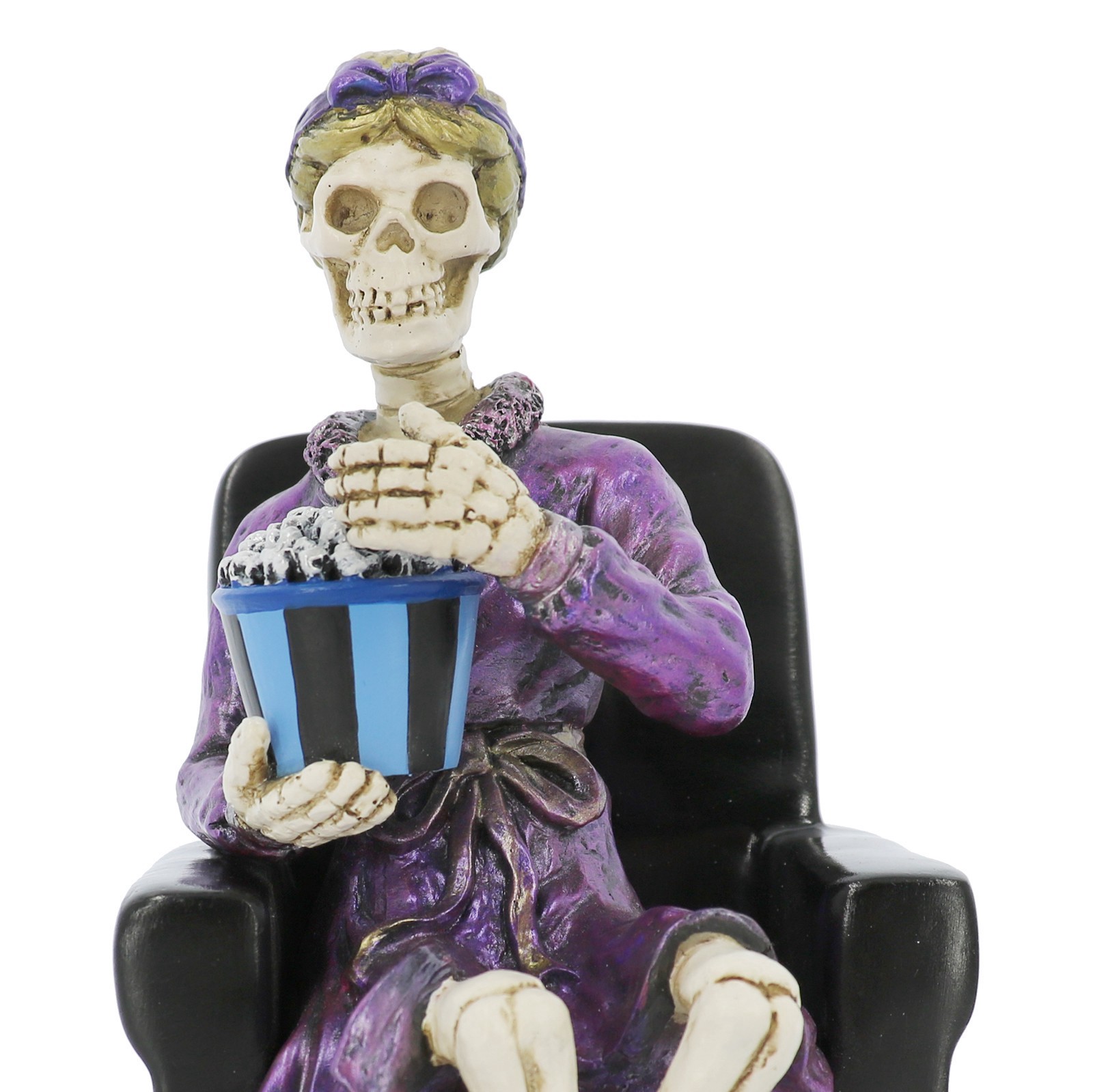 slide 4 of 4, 7" Skeleton At A Movie With Popcorn Tabletop Decor By Ashland, 7 in