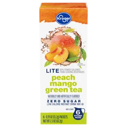 Kroger® Zero Sugar Peach Mango Green Tea Pitcher Packs