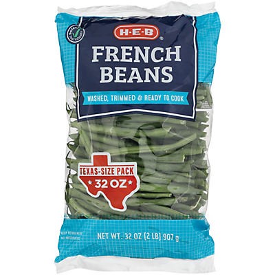 slide 1 of 1, H-E-B French Green Beans, 2 lb