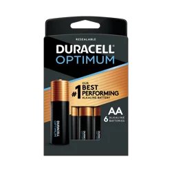 Duracell Optimum batteries can deliver Extra Life in some devices or Extra Power in other devices, vs Coppertop in a wide range of devices. These batteries are packaged in a resealable storage tray.
