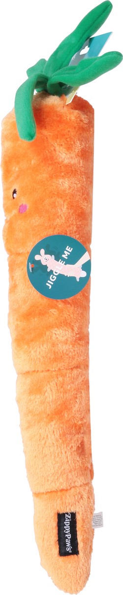 slide 9 of 9, Zippy Paws Jigglerz Carrot Durable Dog Toy 1 ea, 1 ct