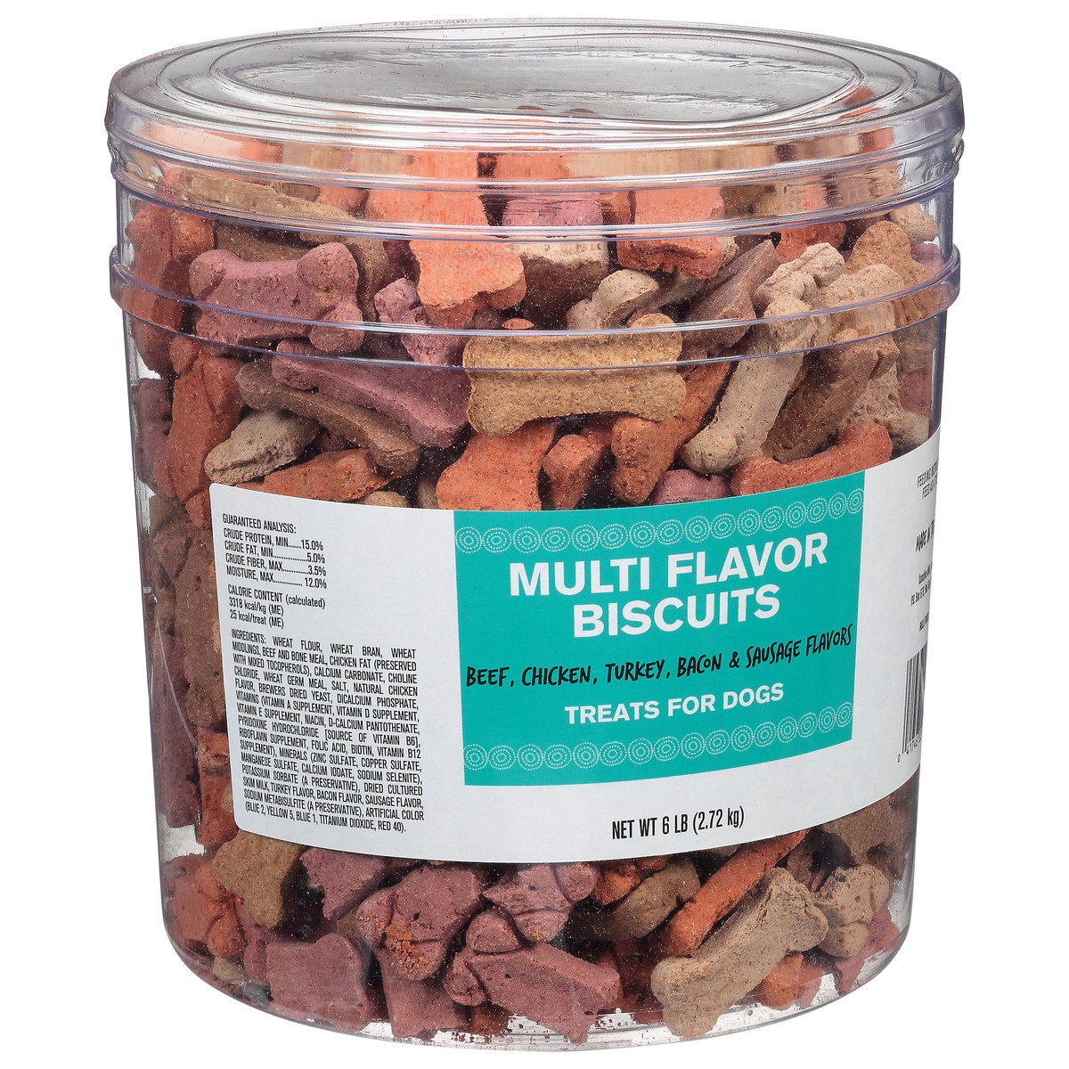 slide 2 of 9, Sunshine Mills Multi Flavor Biscuits Treats for Dogs 6 lb Bucket, 6 lb