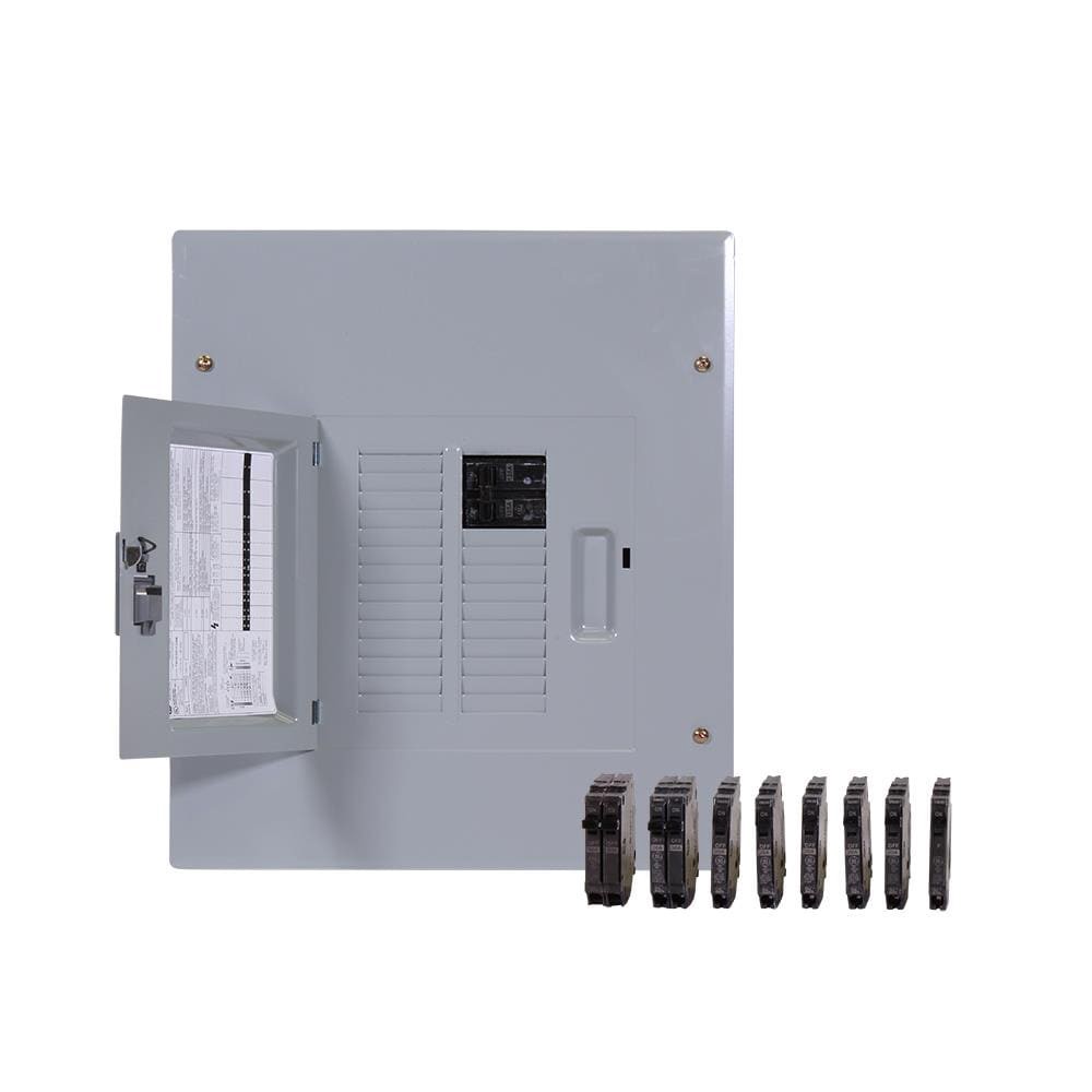 slide 4 of 6, GE PowerMark Gold 125 -Amp 12 -Spaces 22 -Circuit Indoor Main Breaker Load Center (Value Pack), 1 ct