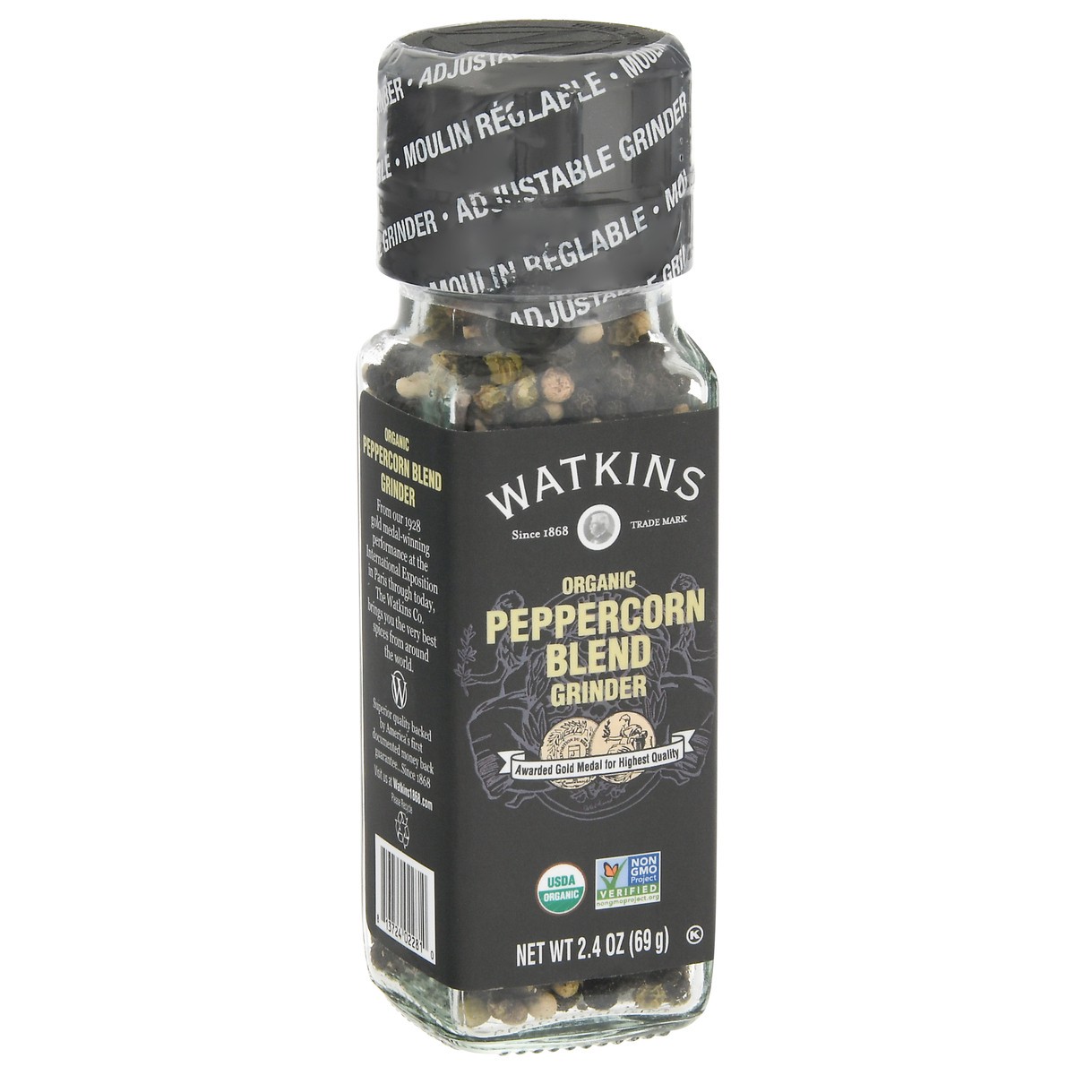 slide 5 of 9, Watkins Peppercorn Blend Organic Grinder 2.4 oz, 2.4 oz