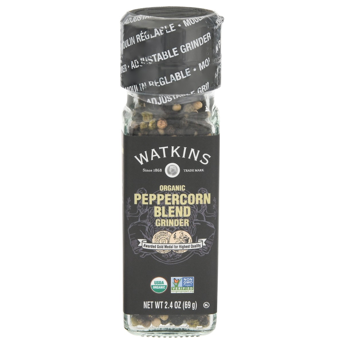 slide 1 of 9, Watkins Peppercorn Blend Organic Grinder 2.4 oz, 2.4 oz