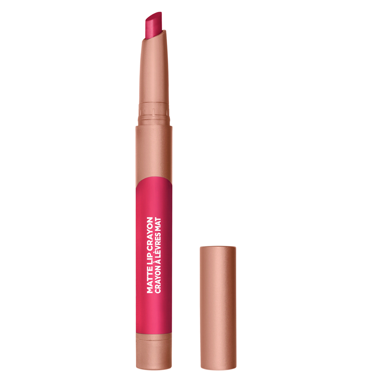 slide 1 of 1, L'Oréal Infallible Matte Lip Crayon, Lasting Wear, Smudge Resistant, Toffee Cheri, 04 oz