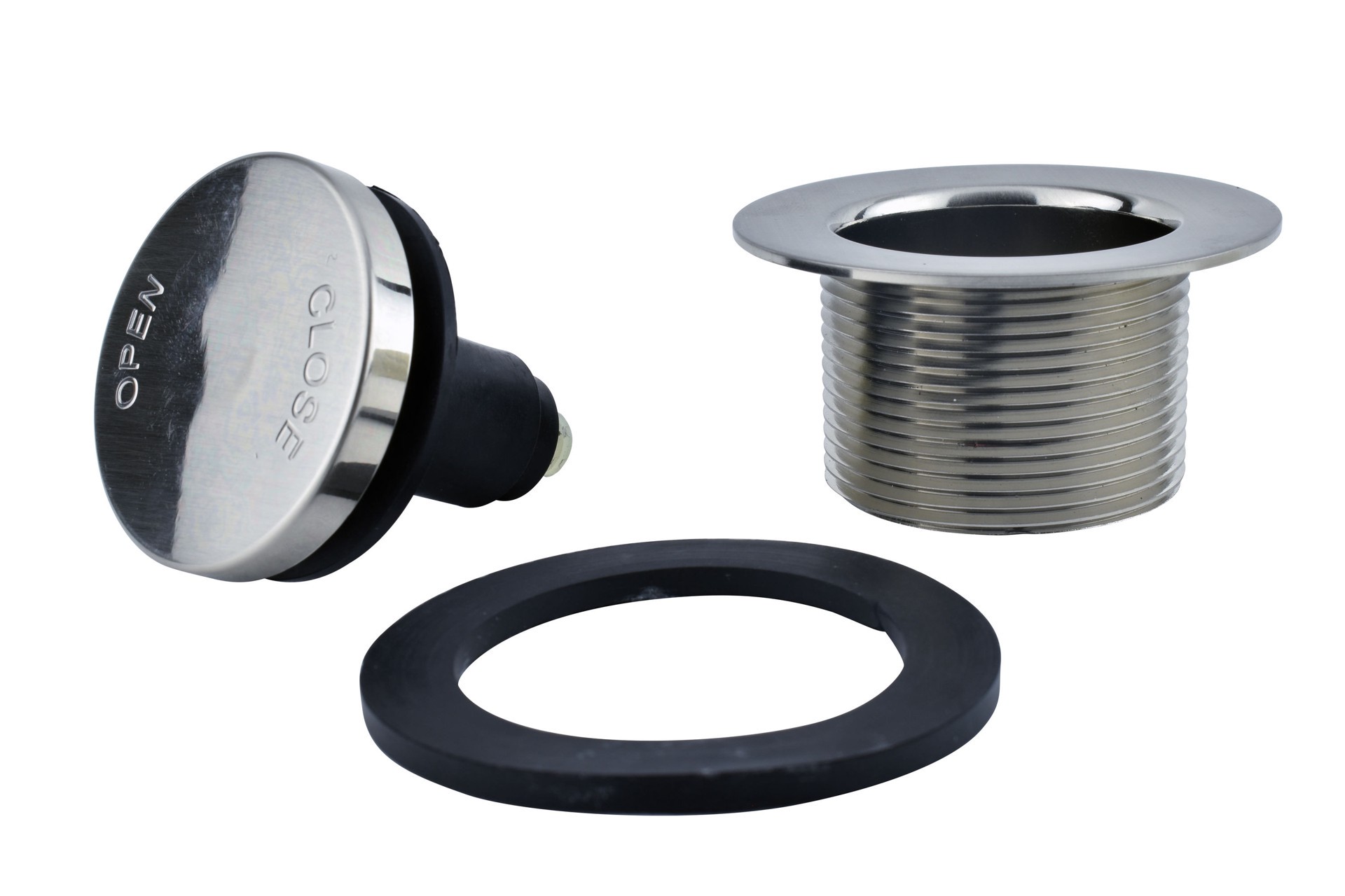 slide 4 of 6, Keeney 1-1/2-in Brushed Nickel Foot Lock Closure Assembly, 1 ct