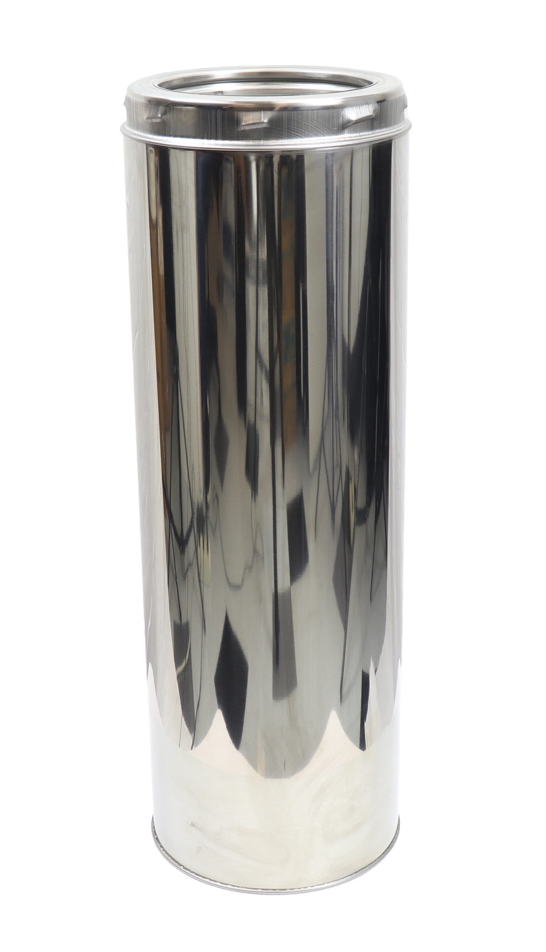 slide 3 of 6, SuperVent 6-in Dia x 12-in L Insulated Double wall Stainless steel Chimney Pipe, 1 ct