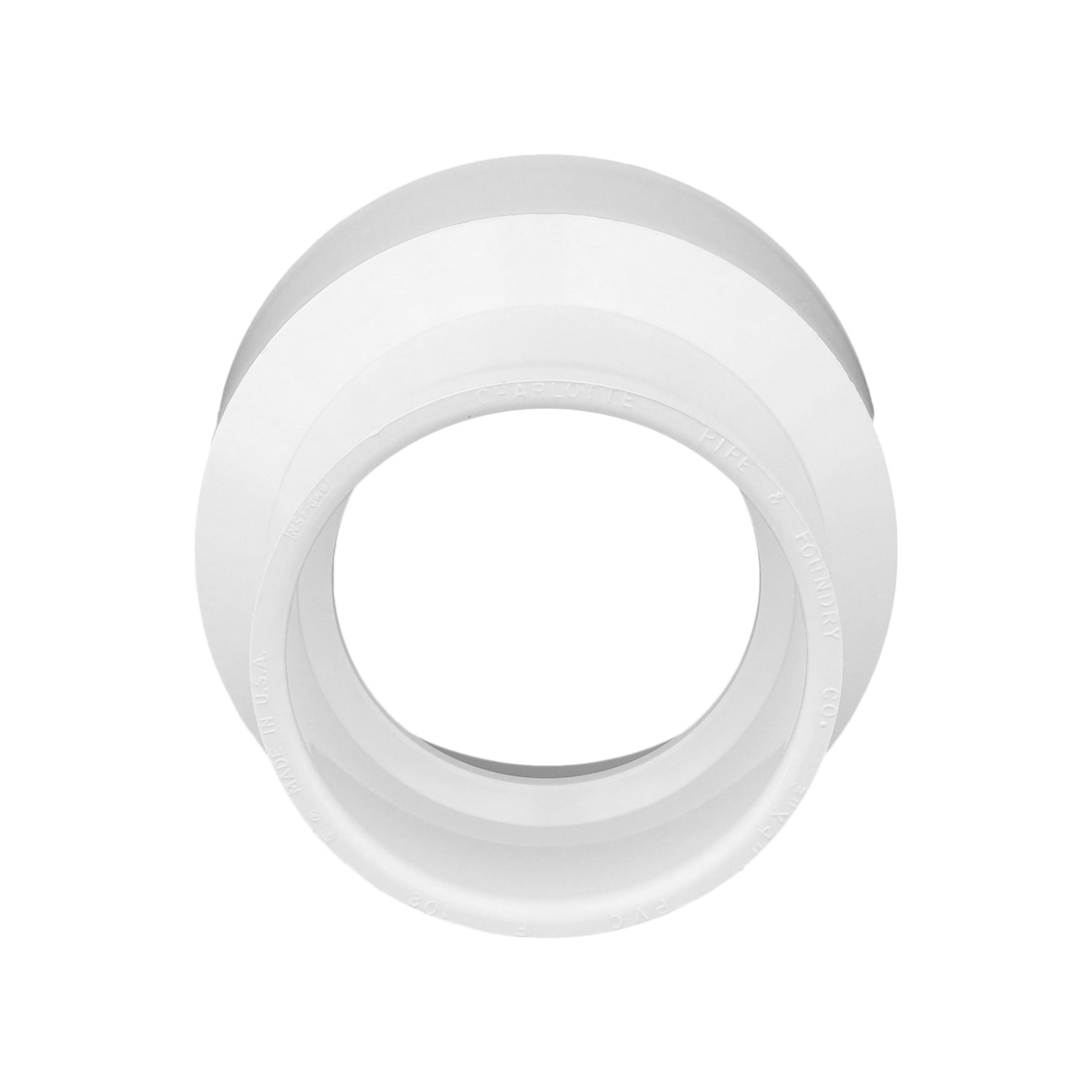 slide 5 of 6, Charlotte Pipe 2-in x 4-in PVC DWV Adapter Coupling, 1 ct