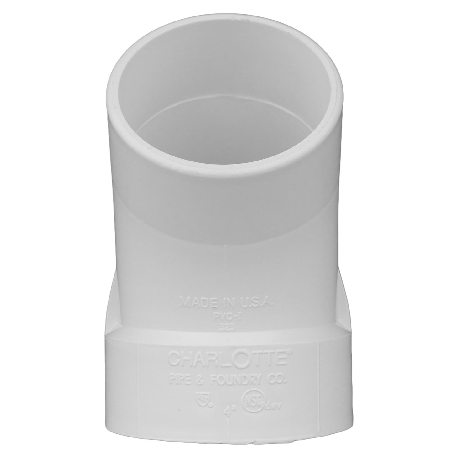 slide 2 of 6, Charlotte Pipe 1-1/2-in 45-Degree PVC DWV Street Elbow, 1 ct