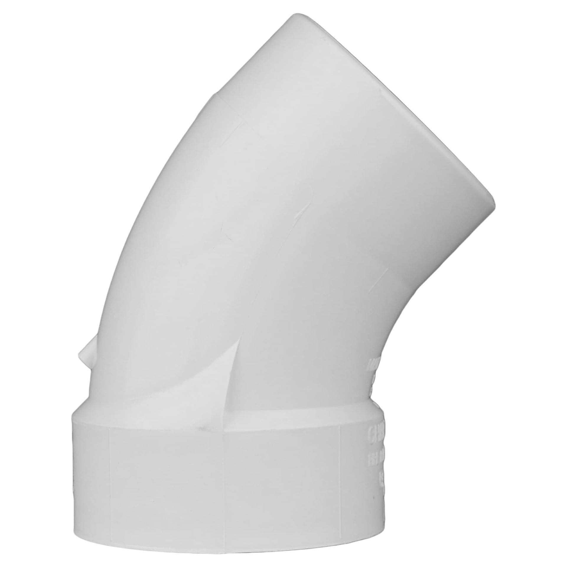 slide 3 of 6, Charlotte Pipe 1-1/2-in 45-Degree PVC DWV Street Elbow, 1 ct