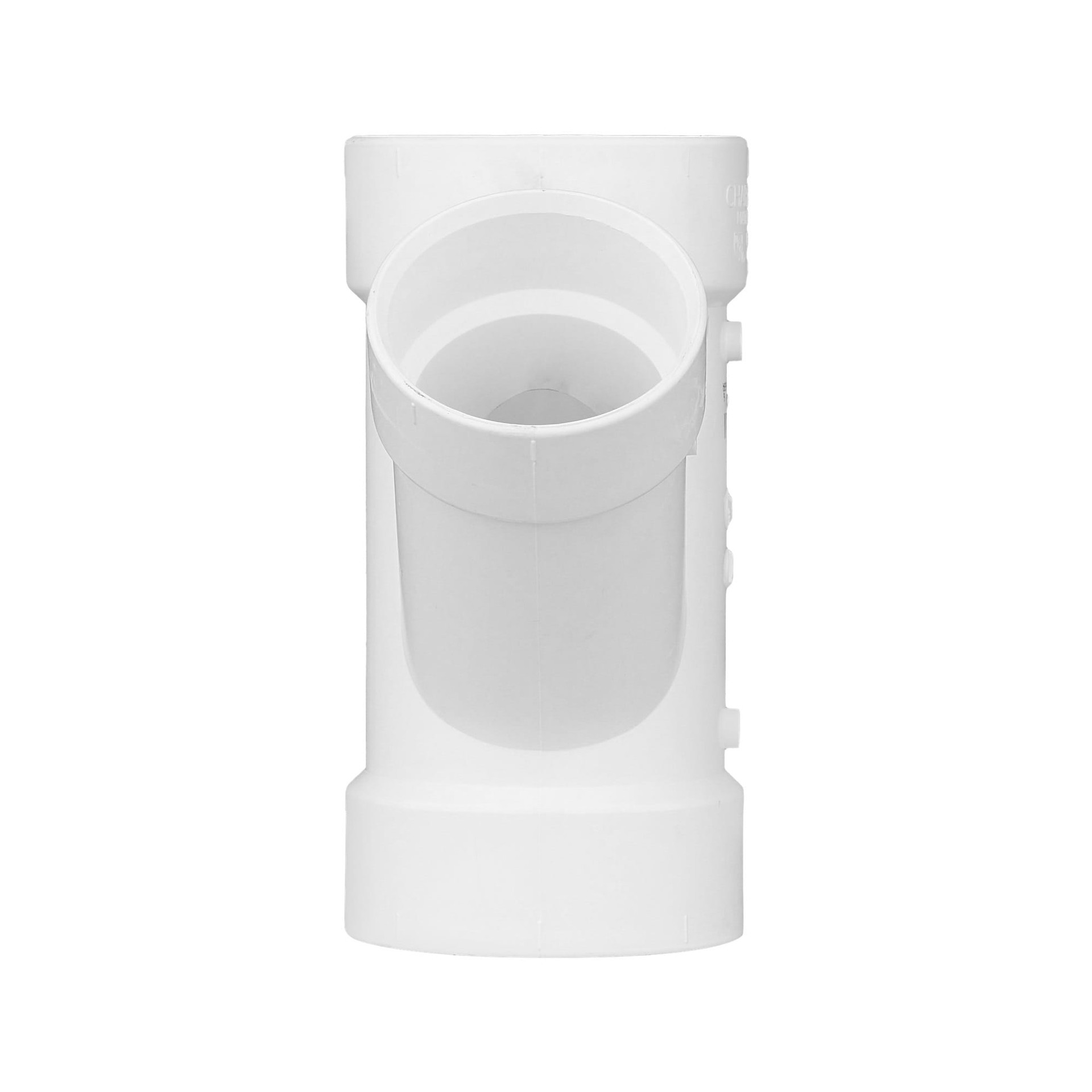 slide 2 of 6, Charlotte Pipe 4-in x 4-in x 3-in PVC DWV Reducing Wye, 1 ct