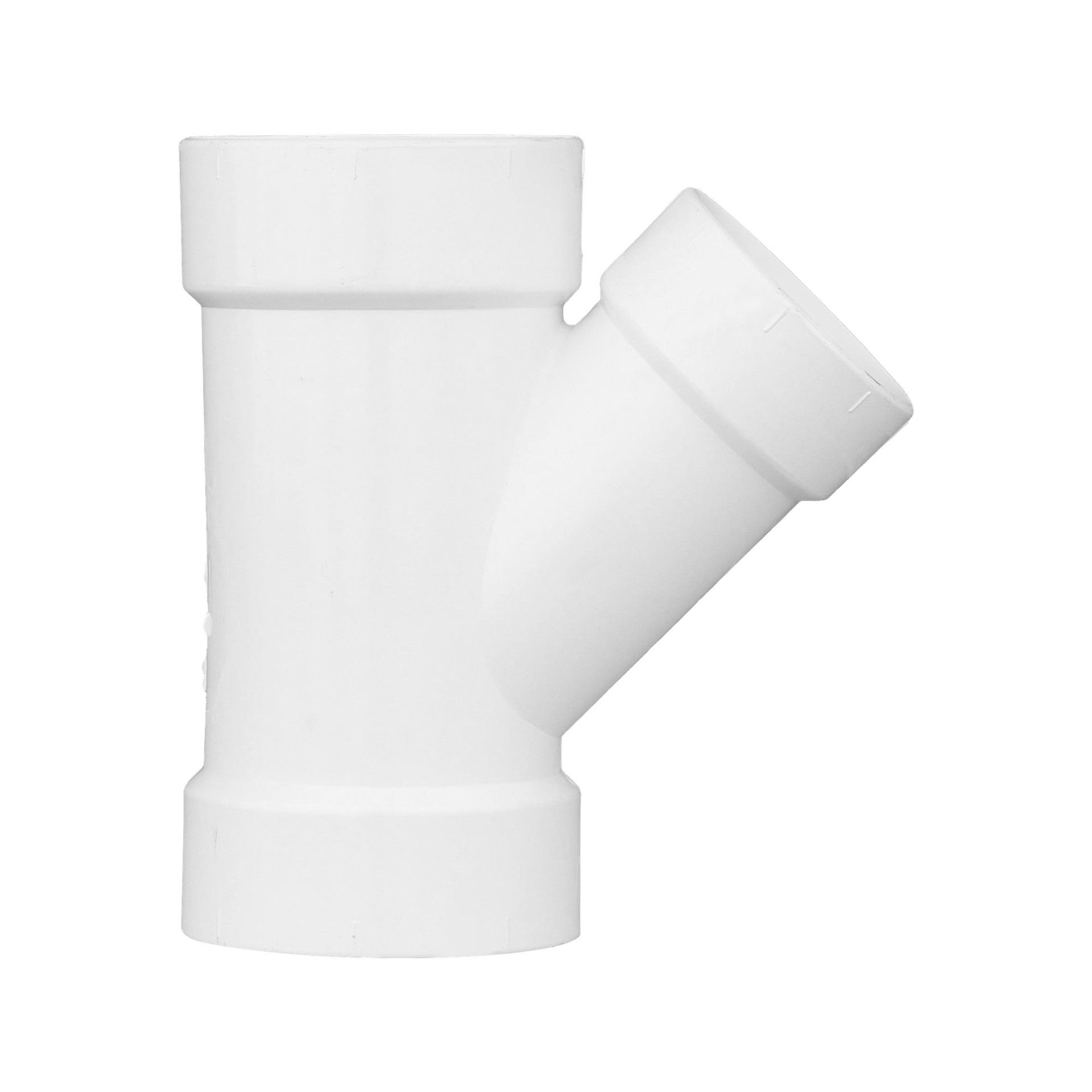 slide 3 of 6, Charlotte Pipe 4-in x 4-in x 3-in PVC DWV Reducing Wye, 1 ct