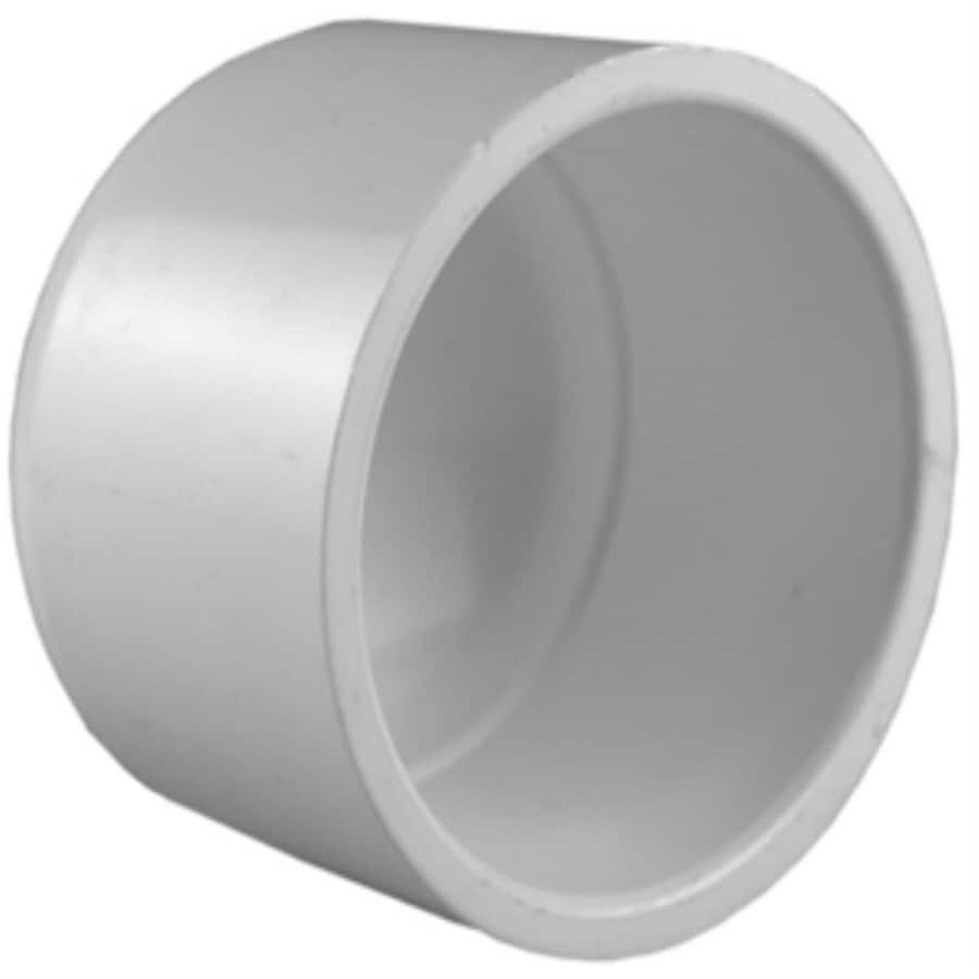 slide 2 of 6, Charlotte Pipe 4-in Schedule 40 PVC Socket Cap - White - NSF Safety Listed, 1 ct