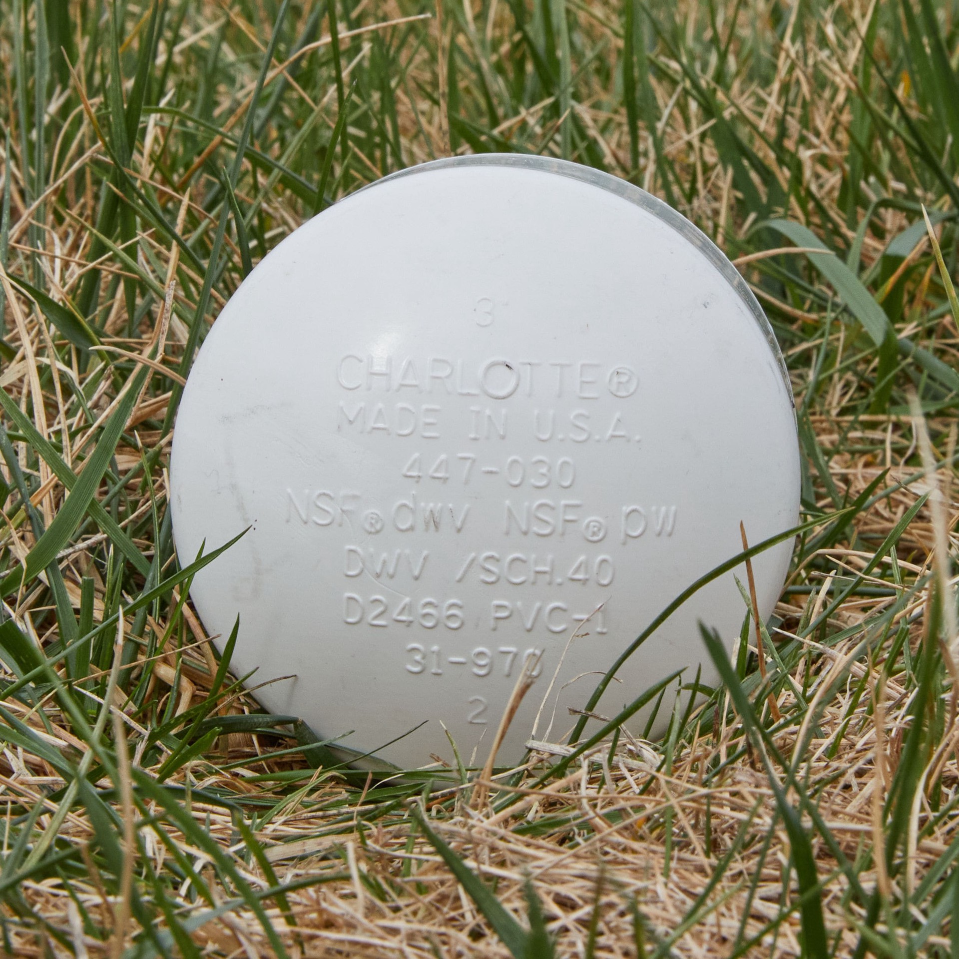 slide 3 of 6, Charlotte Pipe 4-in Schedule 40 PVC Socket Cap - White - NSF Safety Listed, 1 ct