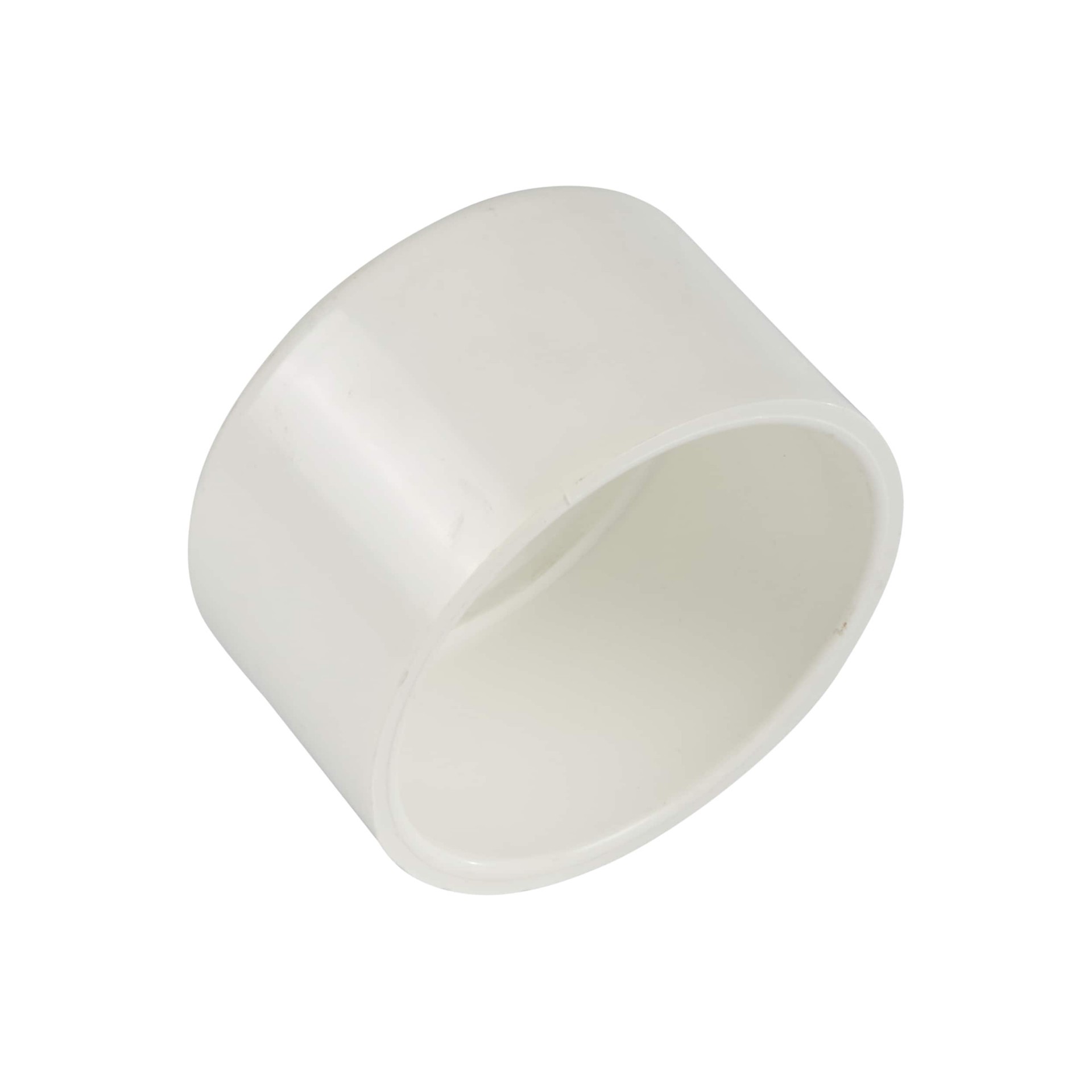 slide 4 of 6, Charlotte Pipe 4-in Schedule 40 PVC Socket Cap - White - NSF Safety Listed, 1 ct