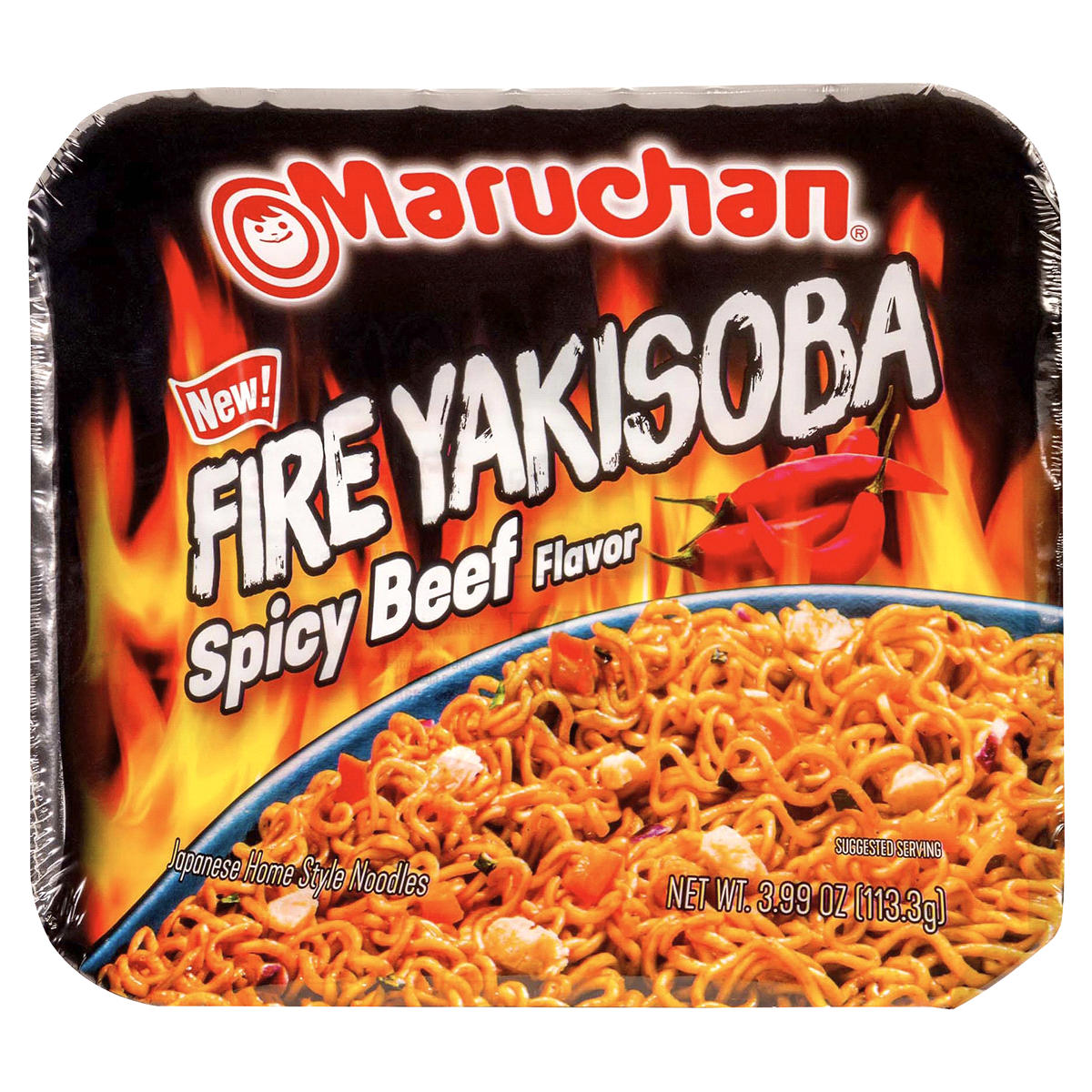 slide 1 of 9, Maruchan Fire Spicy Beef Fire Yakisoba 3.99 oz, 3.99 oz