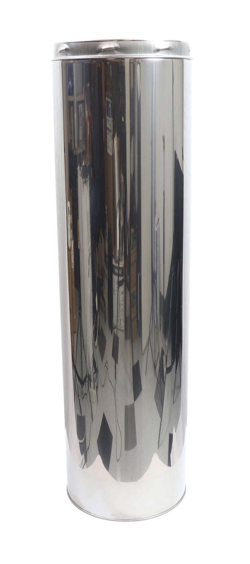 slide 3 of 6, SuperVent 8.0-in Dia x 36.0-in L Insulated Double wall Stainless steel Chimney Pipe, 1 ct