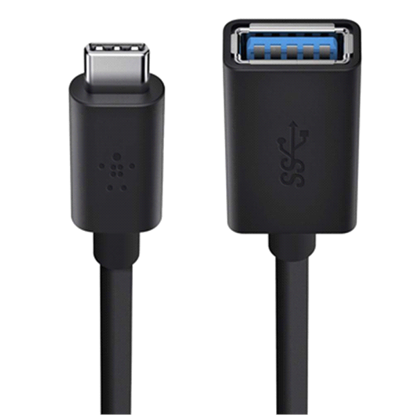 slide 4 of 9, Belkin USB-C to USB-A Connect Adapter 1 ea, 1 ct
