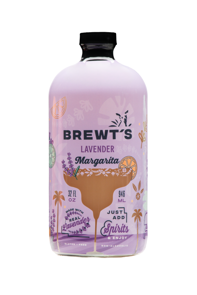 slide 2 of 2, Brewt's Lavender Margarita Mix, 32 oz