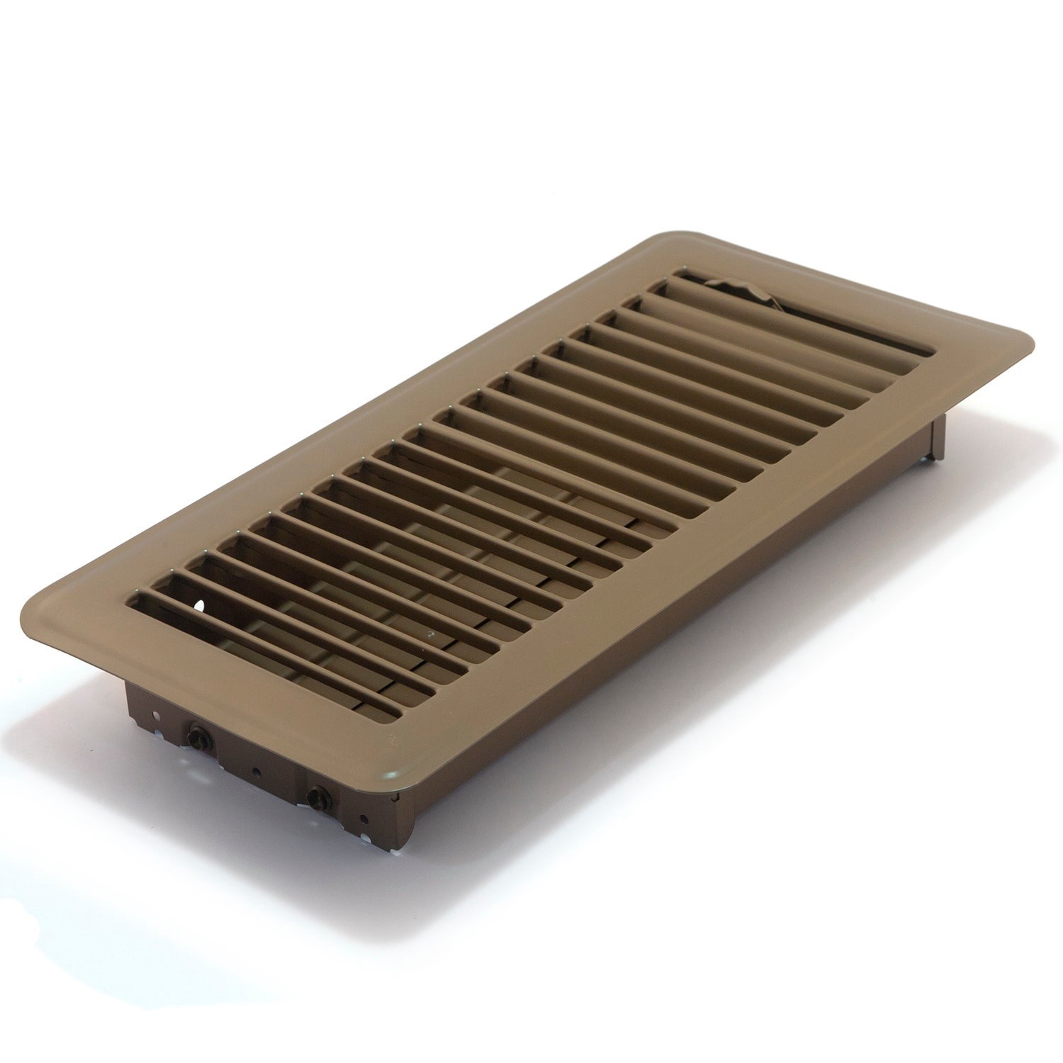 slide 3 of 4, Accord 4-in x 8-in 2-way Steel Brown Floor Register, 1 ct