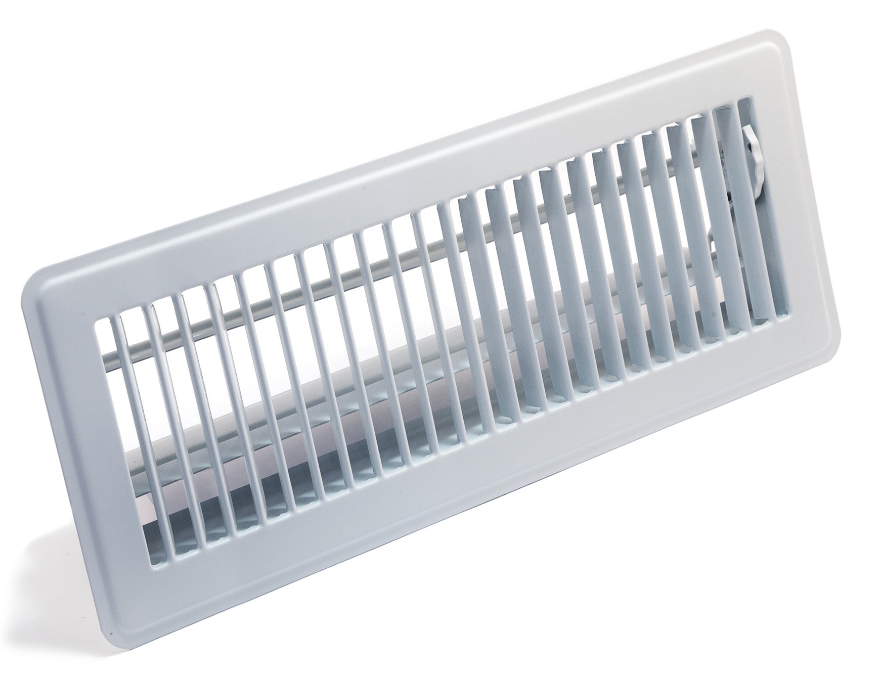 slide 3 of 4, Accord Ventilation 4-in x 12-in 2-way Steel White Floor Register, 1 ct