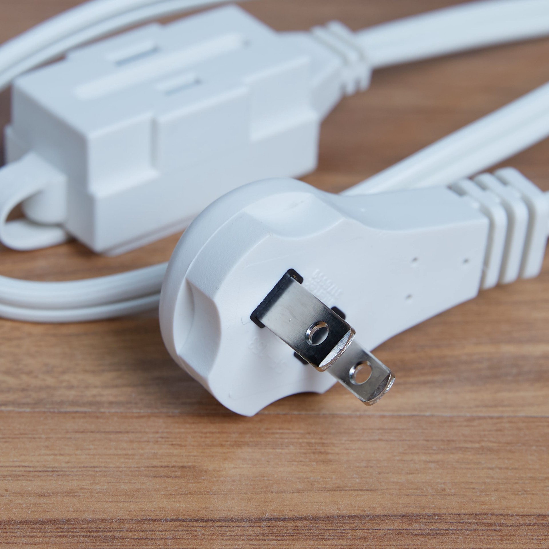 slide 2 of 6, Utilitech 3-ft 16 / 2 Light Duty 2 Prong White Indoor Extension Power Cord, 1 ct