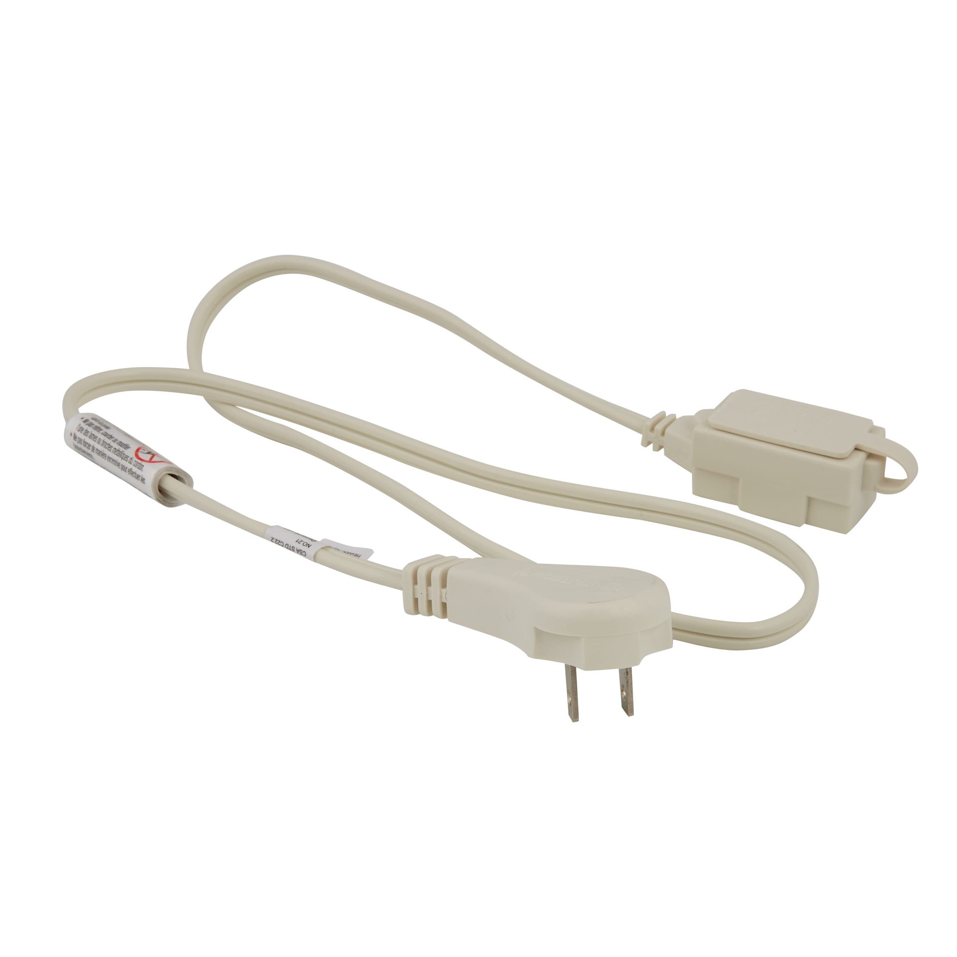 slide 1 of 6, Utilitech 3-ft 16 / 2 Light Duty 2 Prong White Indoor Extension Power Cord, 1 ct