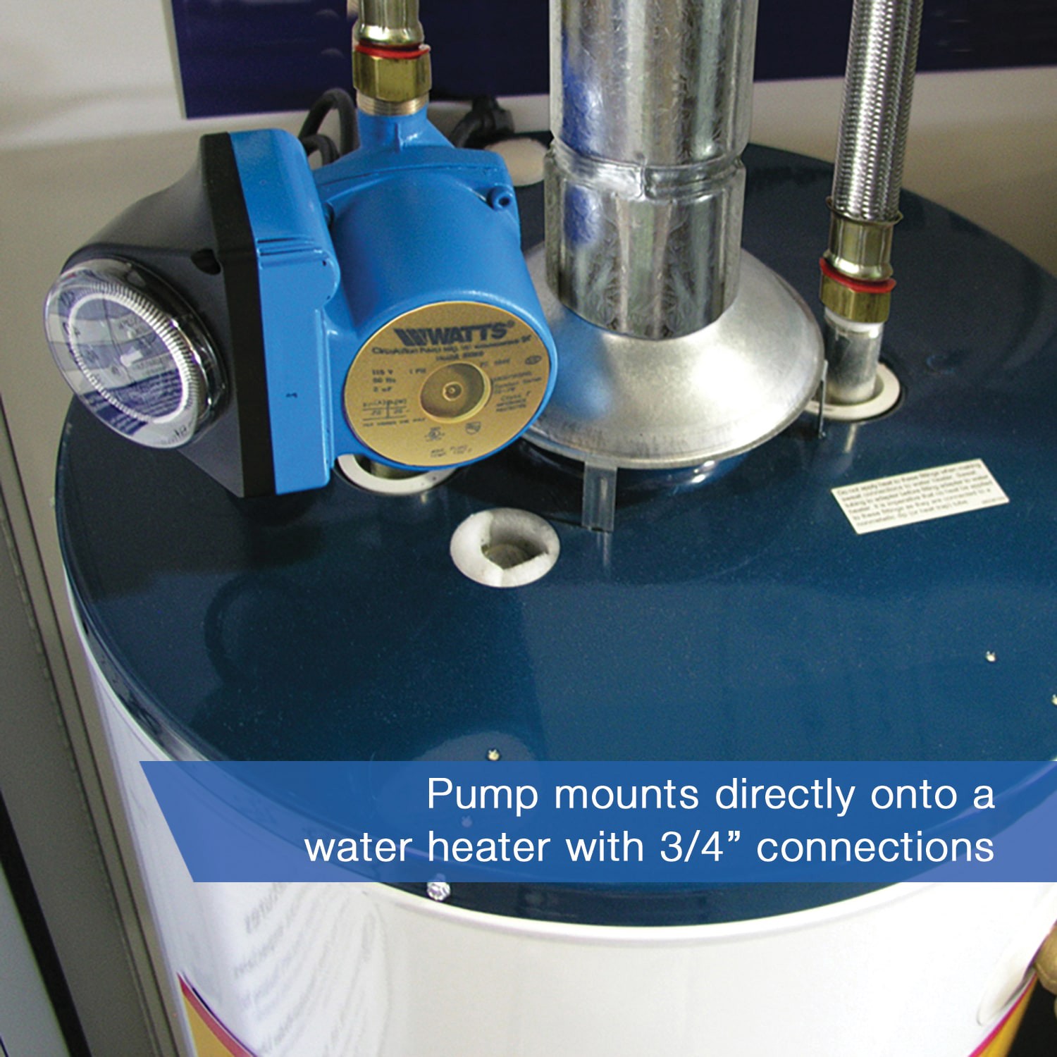 slide 6 of 6, Watts Hrws Steel Recirculating pump Universal Water Heater, 1 ct