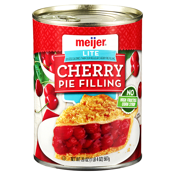 slide 1 of 3, Meijer Lite Cherry Pie Filling, 21 oz