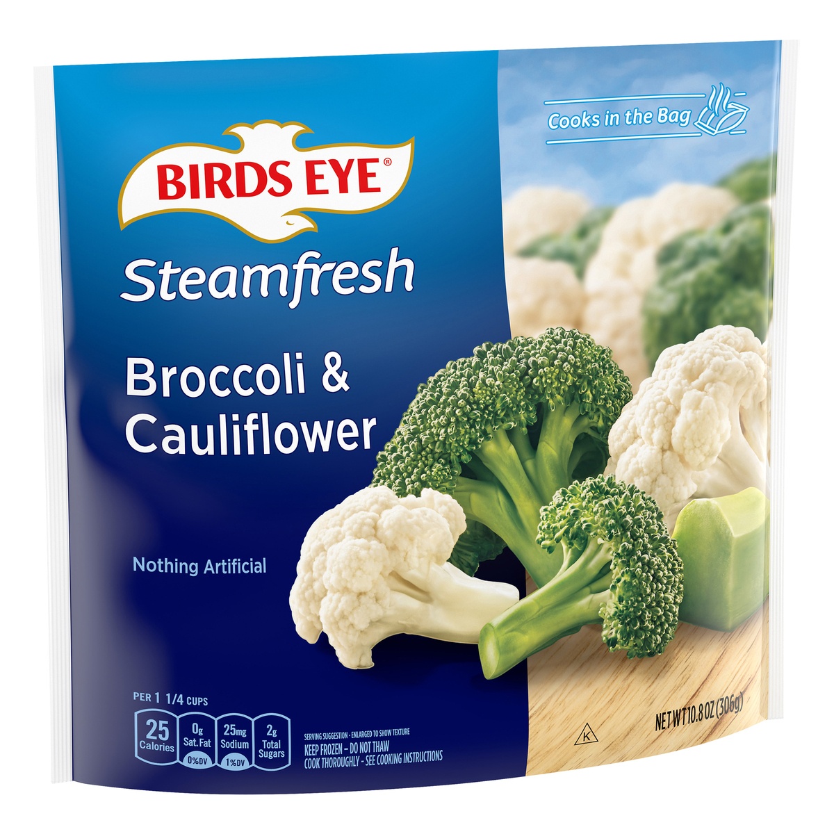 slide 2 of 10, Birds Eye Steamfresh Broccoli & Cauliflower, 10.8 oz