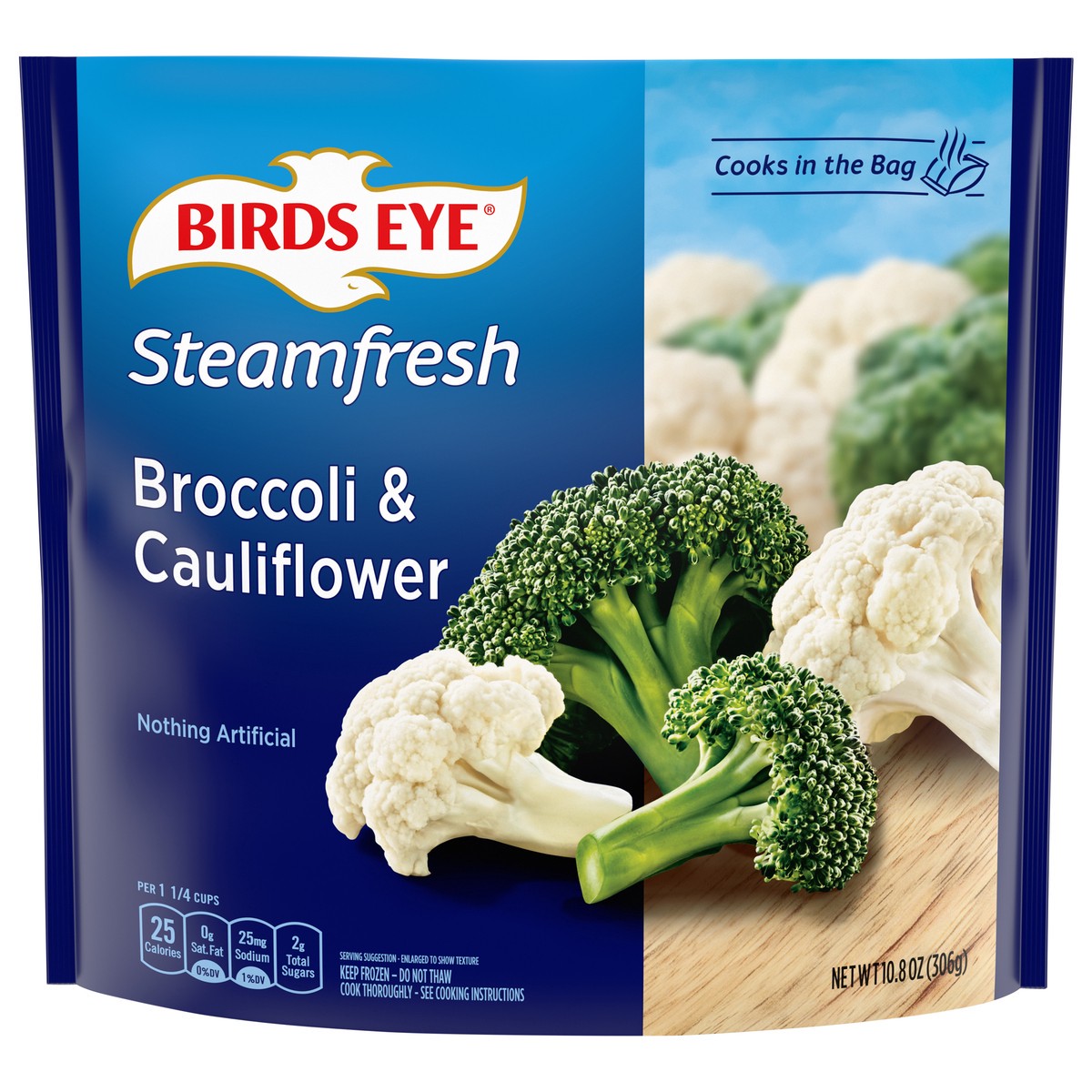 slide 1 of 8, Birds Eye Broccoli & Cauliflower 10.8 oz, 10.8 oz