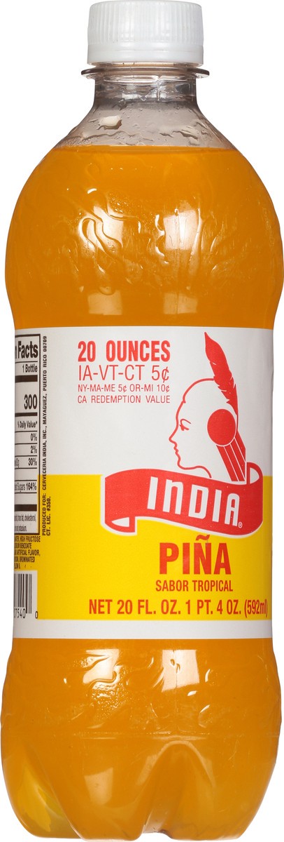 slide 4 of 9, India Pineapple Tropical Flavor Soda 20 fl oz, 20 fl oz