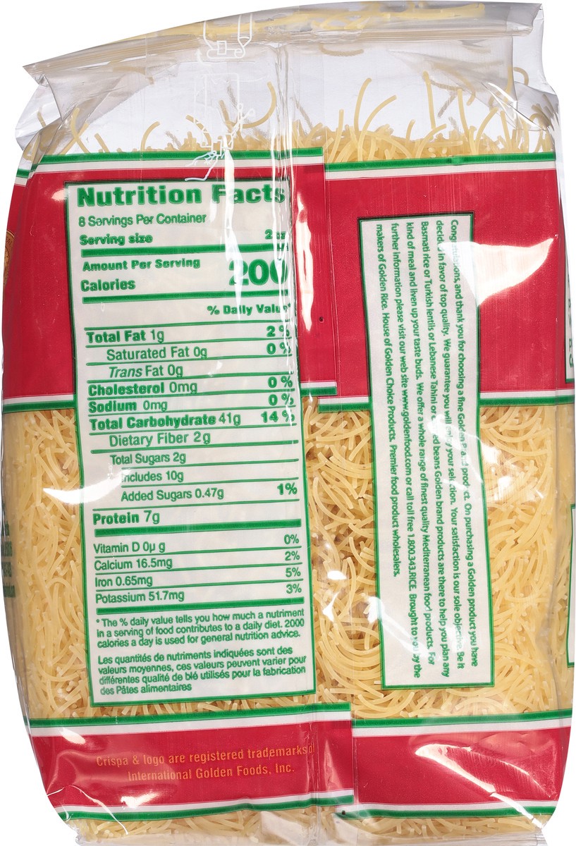 slide 12 of 13, Crispa Premium Quality Vermicelli 16 oz, 16 oz