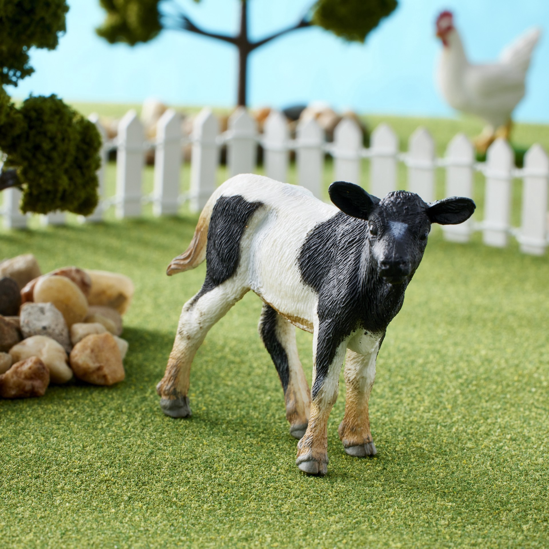 slide 2 of 2, Safari Ltd. Safari Ltd Holstein Calf, 3.25 in x 2.25 in